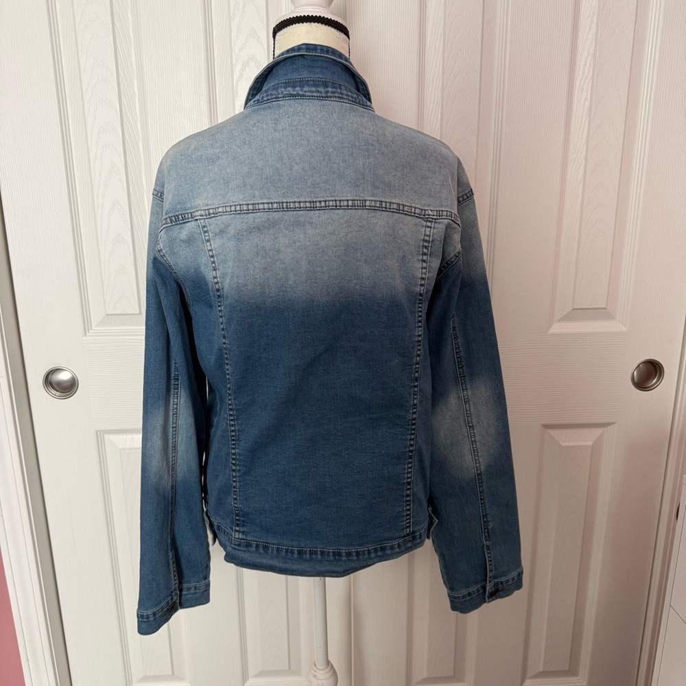 Veveret Denim Subtle Fading Button Down Jean Jacket Size 2XL #2087 - Picture 3 of 8